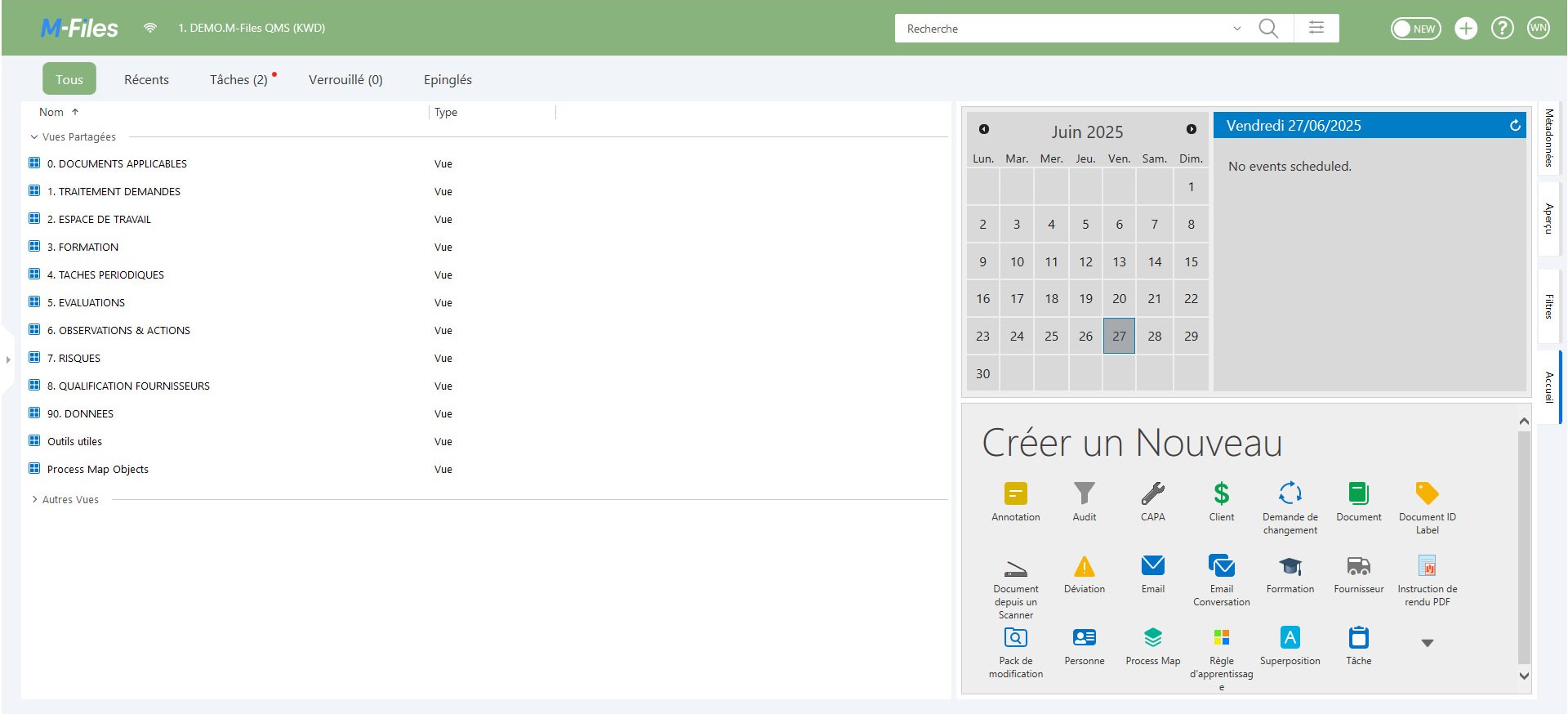 Écran d'accueil - Classic Desktop